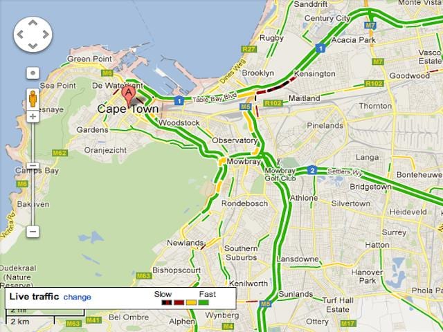 mapa ng brooklyn Cape Town