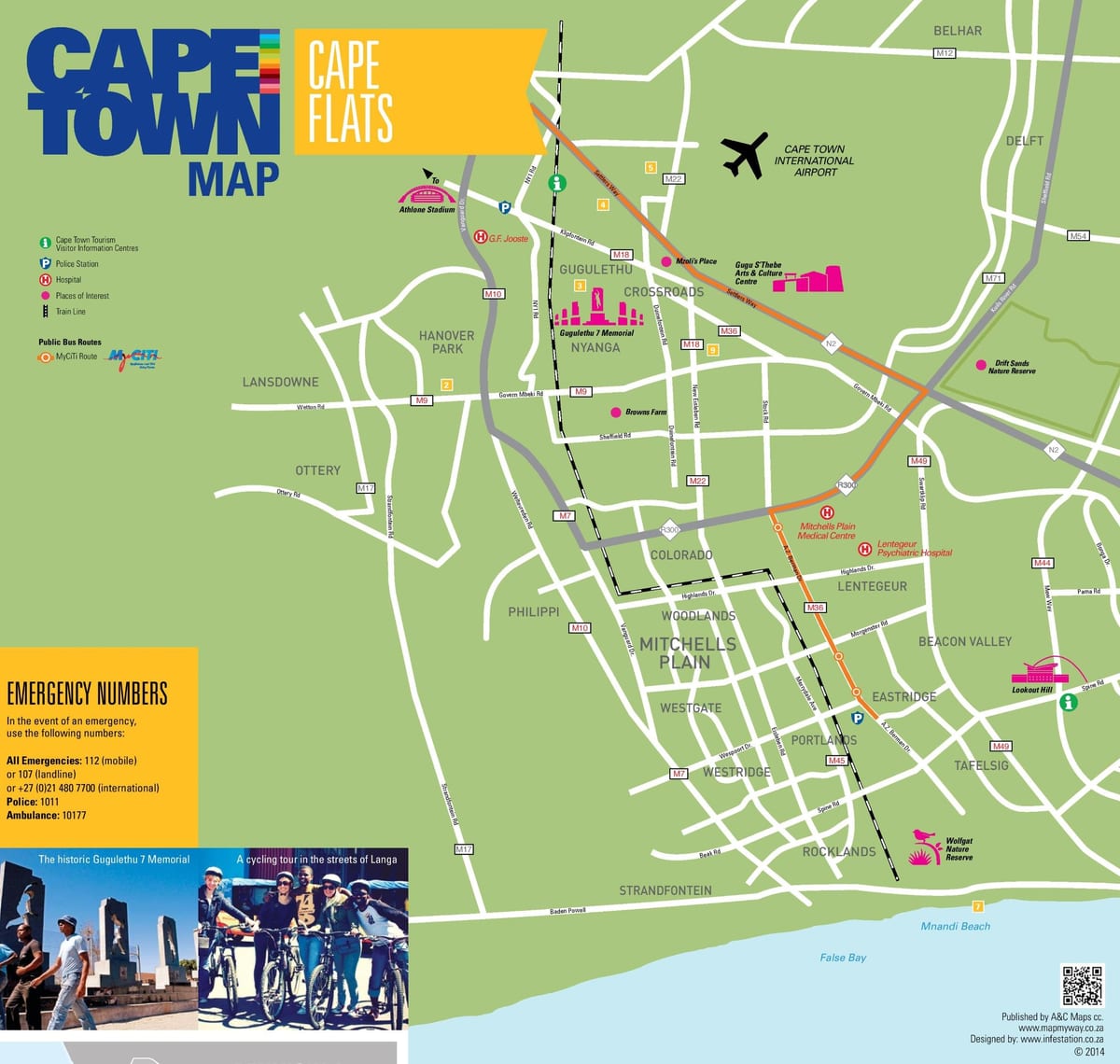 mapa ng cape flats