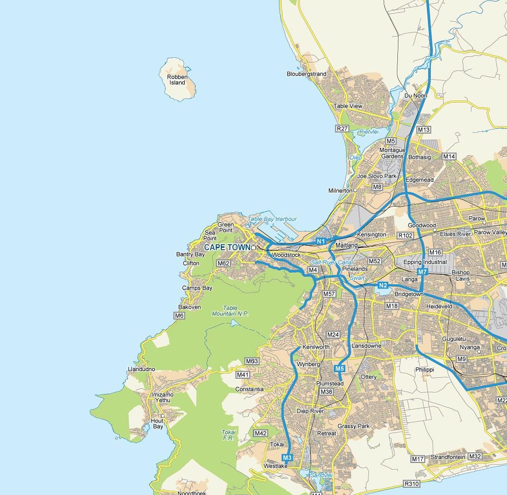 western cape ilog mapa