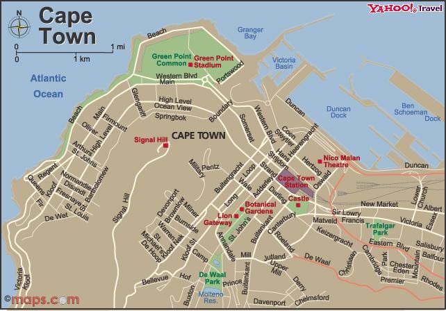 lungsod ng Cape Town map viewer