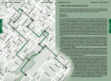 Cape Town sa paglalakad tour map