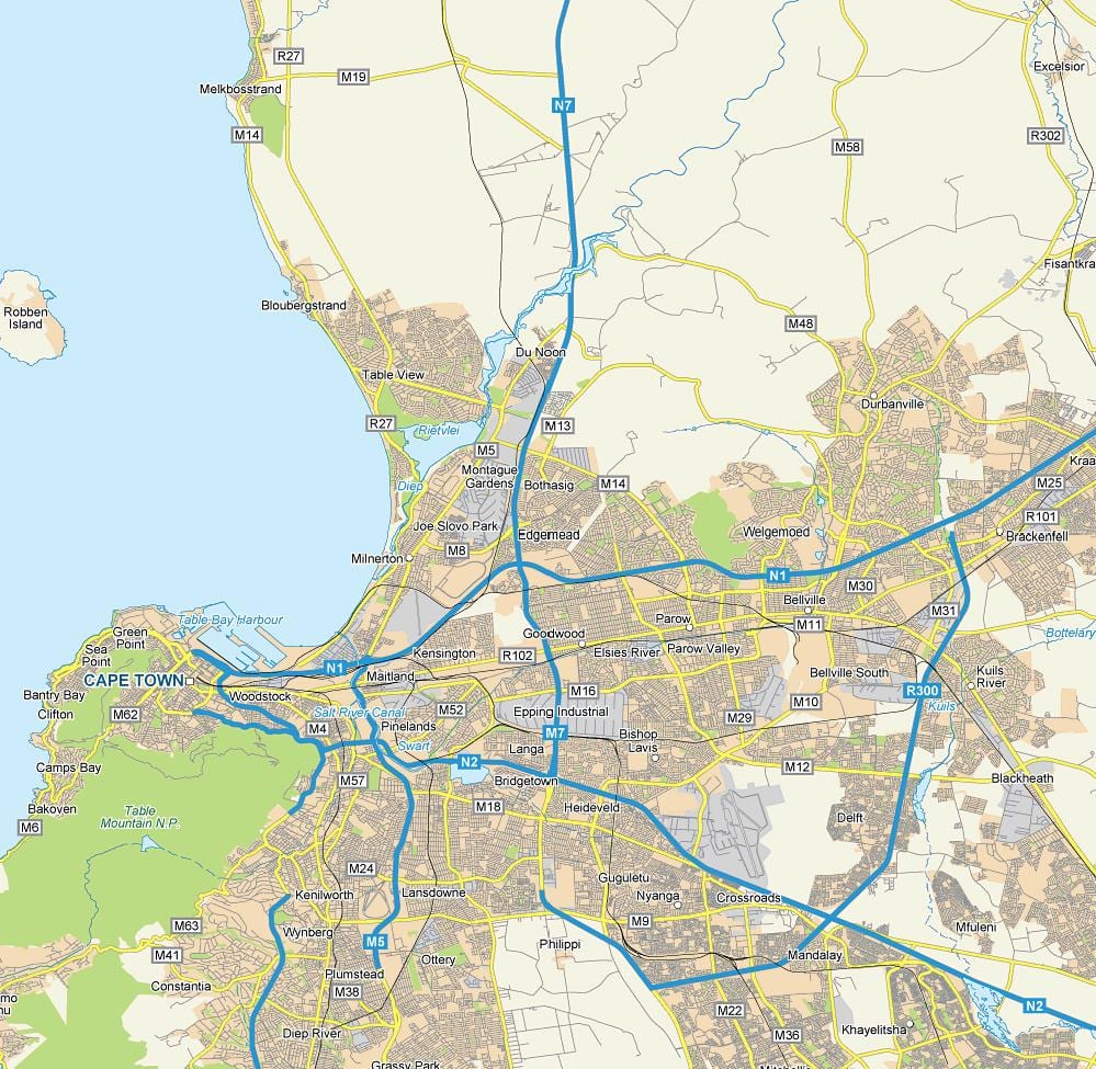 mapa ng edgemead Cape Town