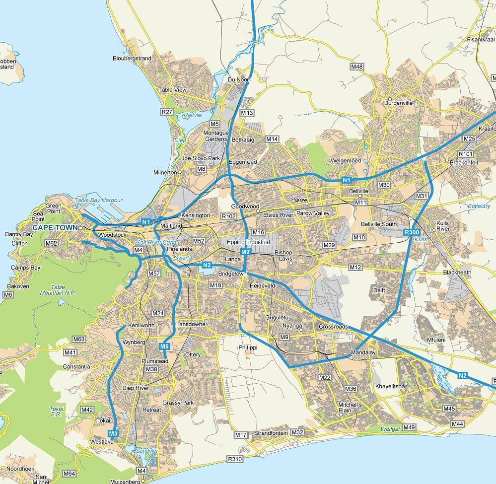 mapa ng epping Cape Town