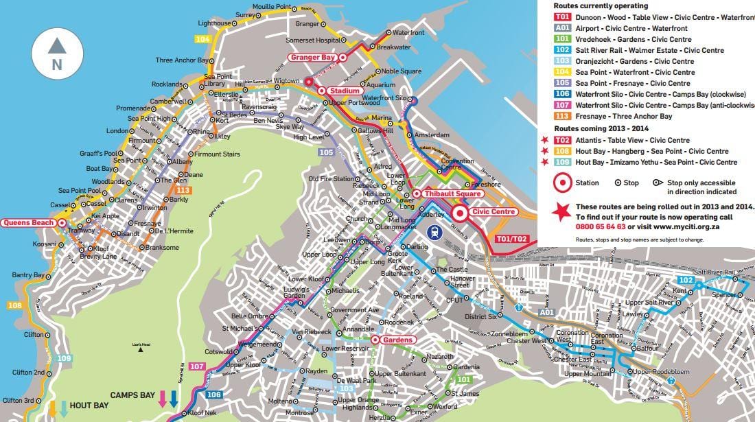 mapa ng golden arrow ruta ng bus