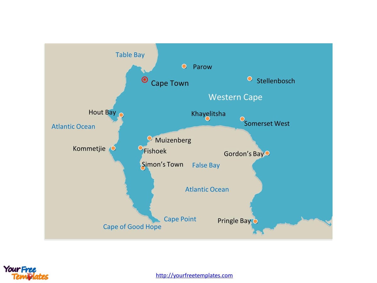 mapa ng cape ng pag-asa