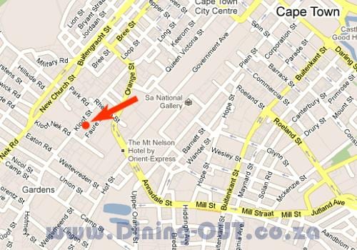 mapa ng kloof street Cape Town