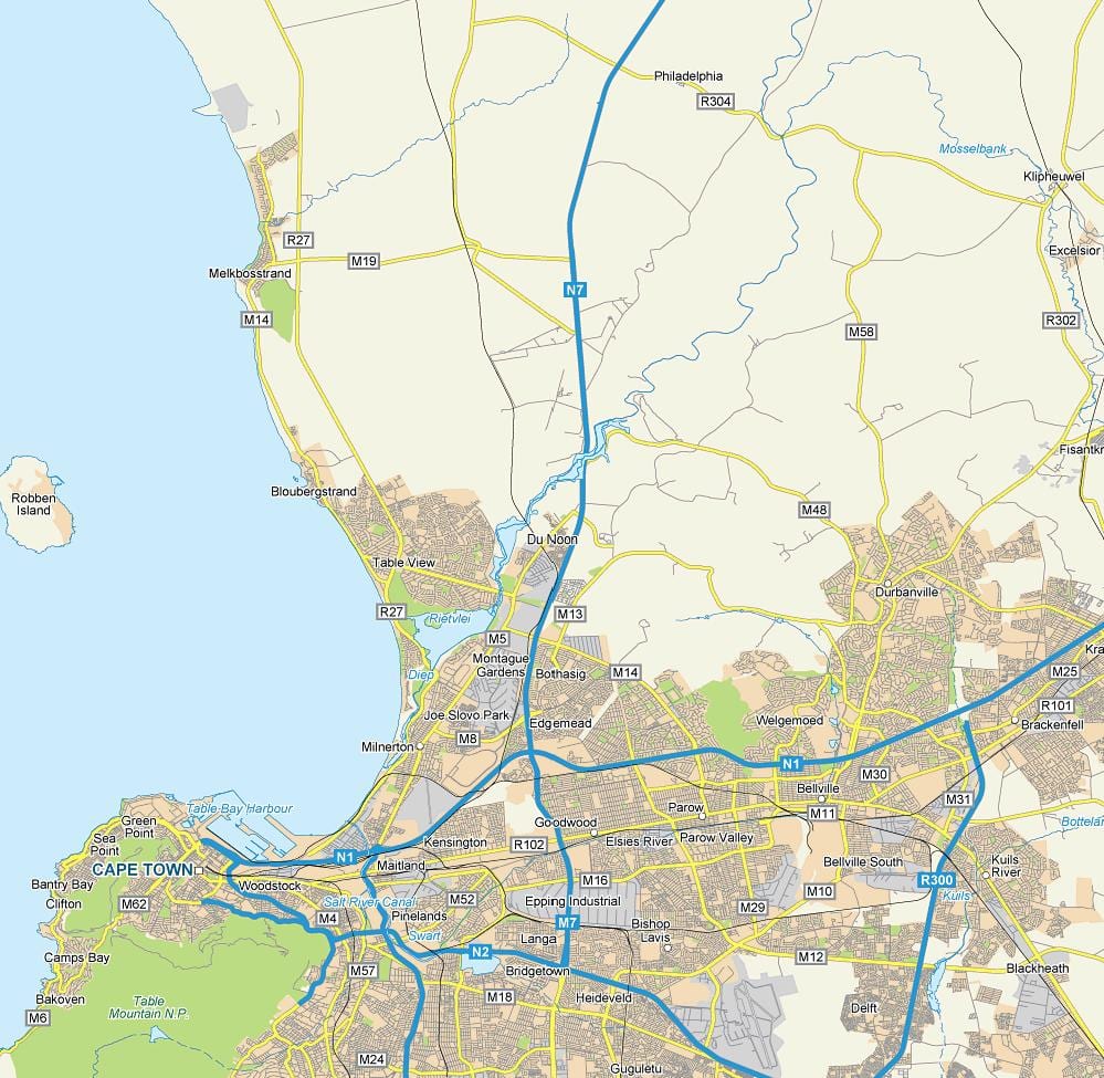 mapa ng dunoon Cape Town