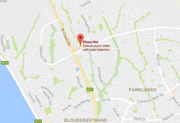 mapa ng sunningdale Cape Town