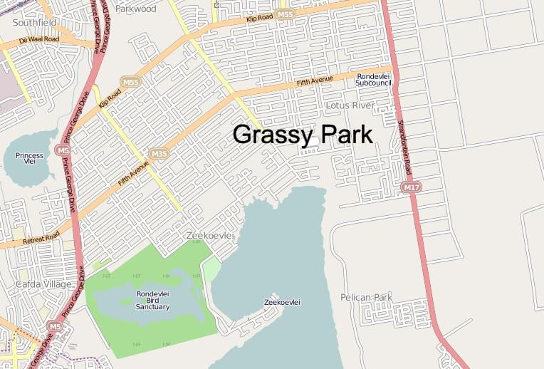 mapa ng pelican park sa Cape Town