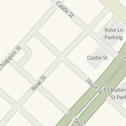 mapa ng rosas sa kalye Cape Town