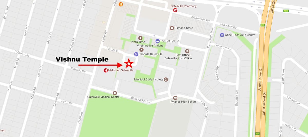 mapa ng rylands Cape Town