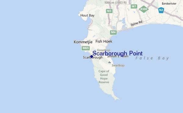 mapa ng scarborough Cape Town