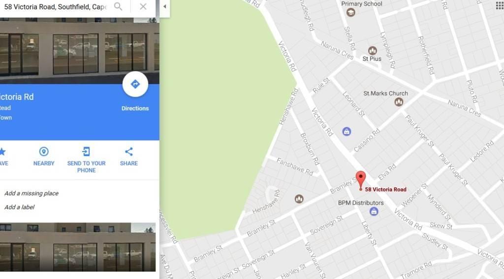 mapa ng southfield Cape Town