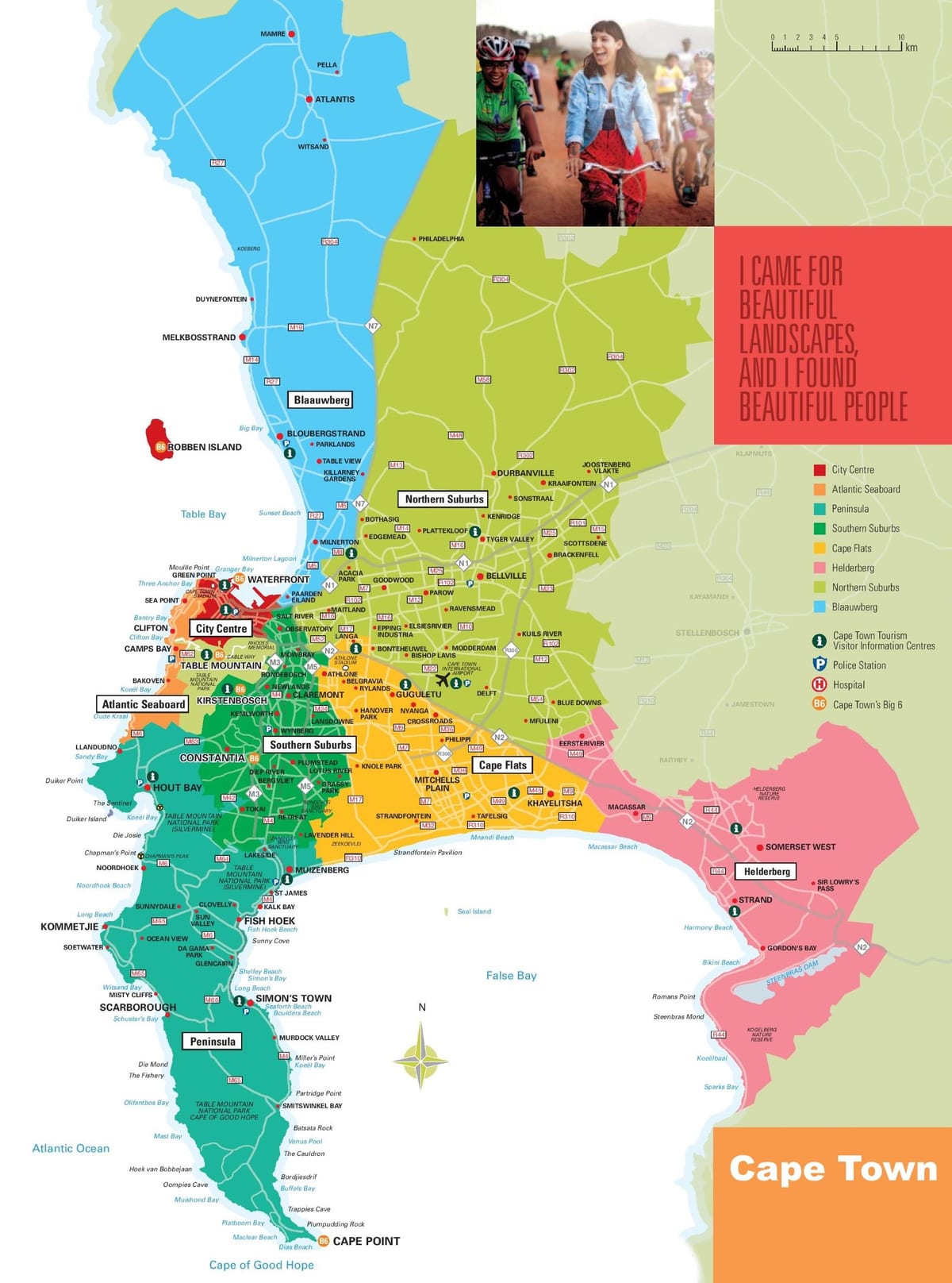 mapa ng suburbs sa Cape Town