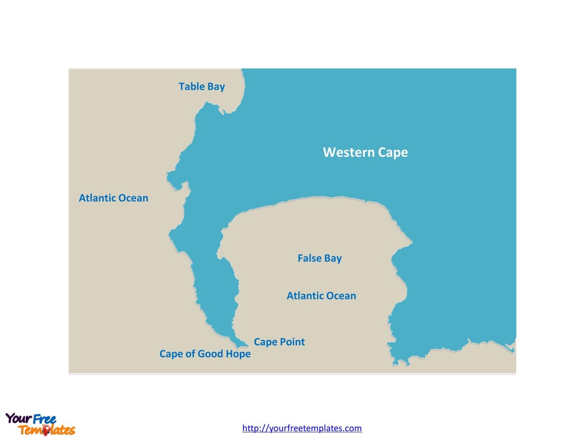 mapa ng table bay South Africa