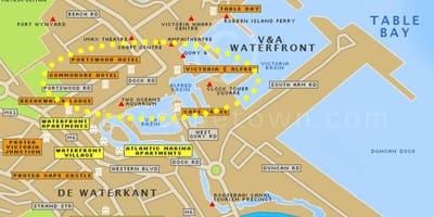 V&a Cape Town aplaya mapa