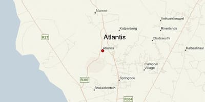 Mapa ng atlantis sa Cape Town 