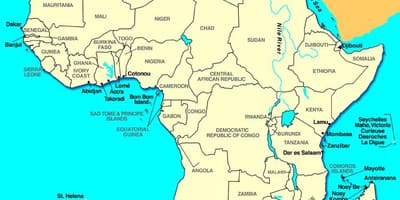 Cape ng africa sa mapa