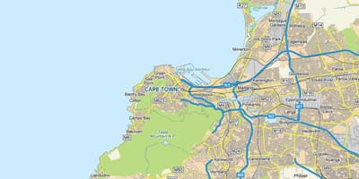 Mapa ng Cape Town erf