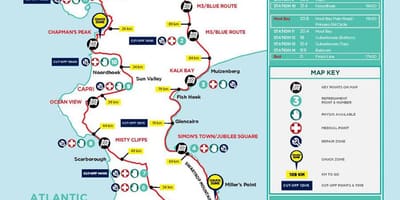 Cape Town bisikleta mapa