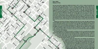 Cape Town sa paglalakad tour map