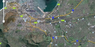 Mapa ng Cape Town satellite