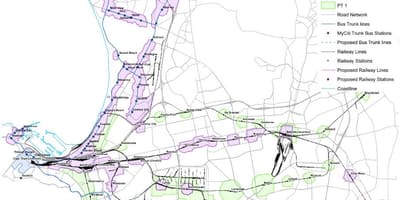 Mapa ng Cape Town zoning