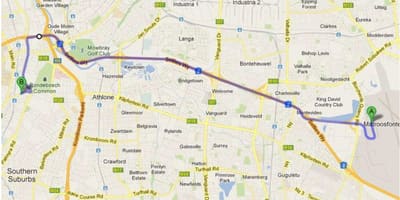 Mapa ng crawford Cape Town