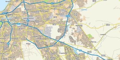 Mapa ng delft Cape Town