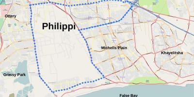 Mapa ng philippi Cape Town