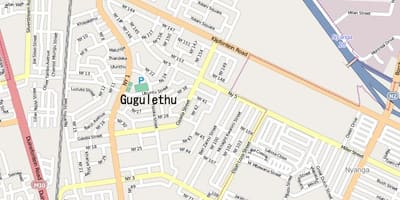 Mapa ng gugulethu Cape Town