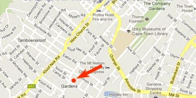 Mapa ng hardin shopping centre sa Cape Town