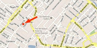 Mapa ng kloof street Cape Town