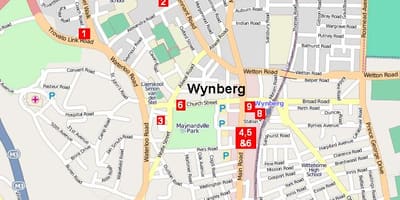  mapa ng wynberg Cape Town