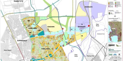 Mapa ng parklands Cape Town 