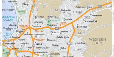 Mapa ng plattekloof