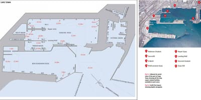 Mapa ng port ng Cape Town
