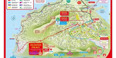 Red bus Cape Town ruta ng mapa