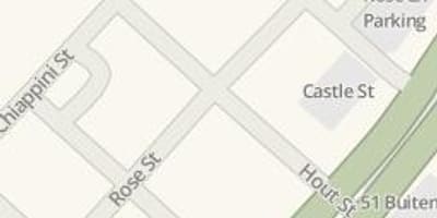 Mapa ng rosas sa kalye Cape Town