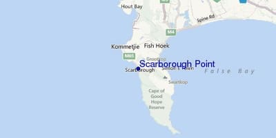 Mapa ng scarborough Cape Town
