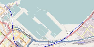 Mapa ng malagay sa kagipitan kalye Cape Town