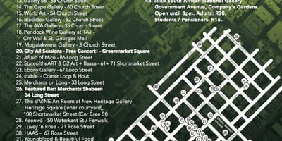 Mapa ng unang huwebes sa Cape Town